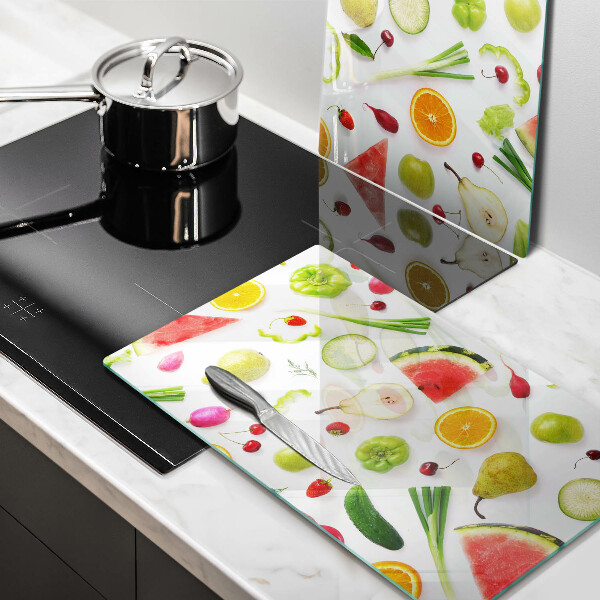 Kitchen worktop saver Fruit and vegetables pattern