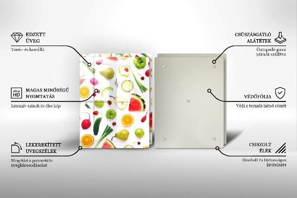 Kitchen worktop saver Fruit and vegetables pattern