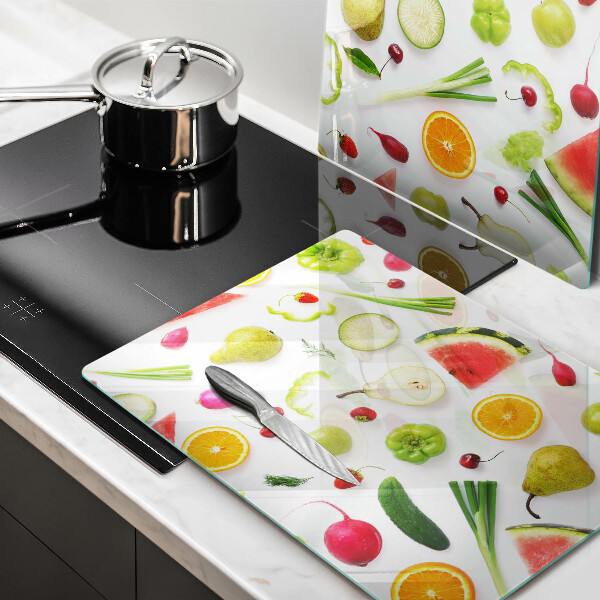 Kitchen worktop saver Fruit and vegetables pattern