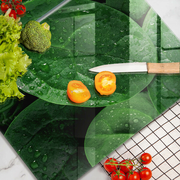 Kitchen worktop saver Basil leaves