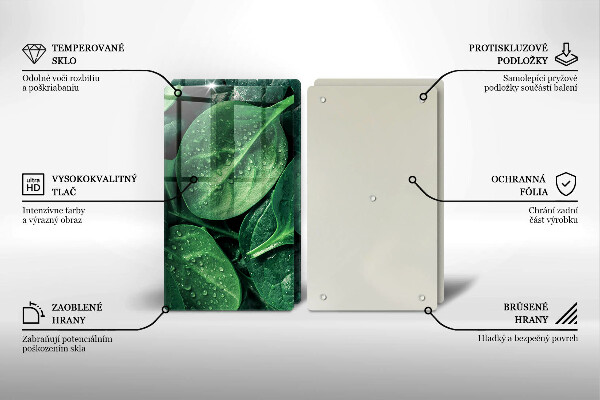 Kitchen worktop saver Basil leaves