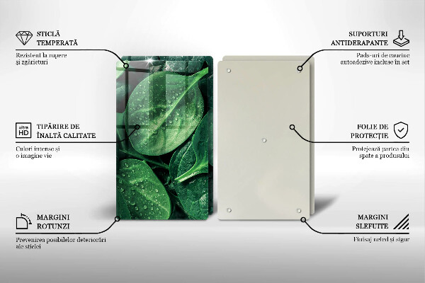 Kitchen worktop saver Basil leaves