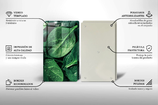 Kitchen worktop saver Basil leaves