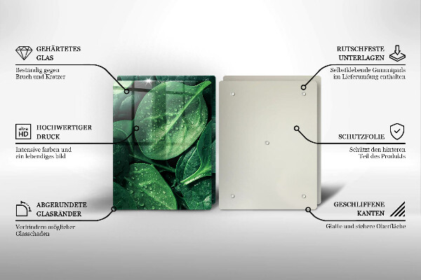 Kitchen worktop saver Basil leaves