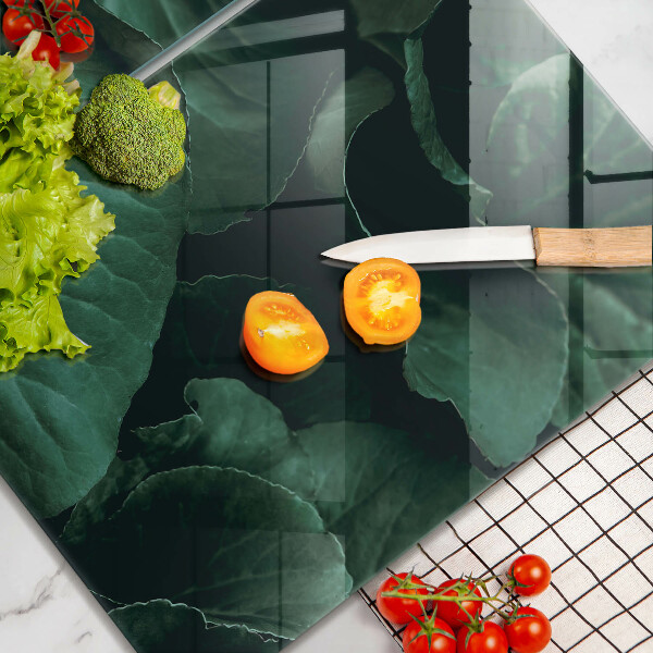 Kitchen worktop saver Wild dark leaves