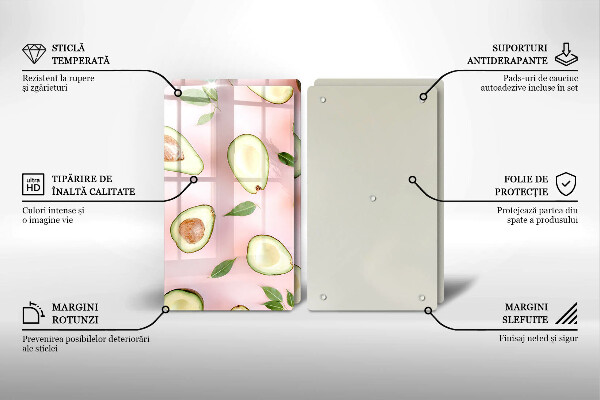 Kitchen worktop saver Avocado pattern