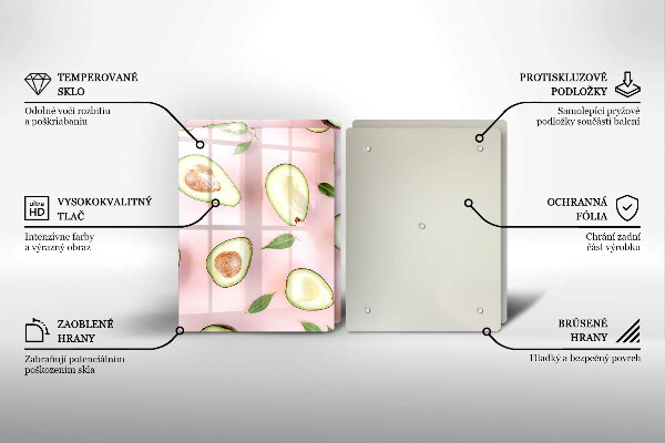 Kitchen worktop saver Avocado pattern