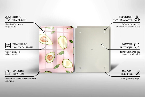 Kitchen worktop saver Avocado pattern