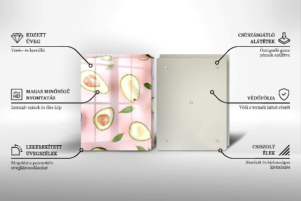 Kitchen worktop saver Avocado pattern