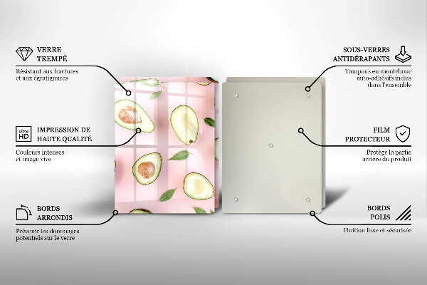 Kitchen worktop saver Avocado pattern