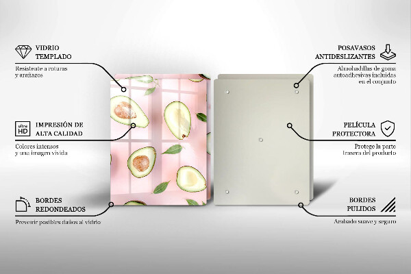Kitchen worktop saver Avocado pattern