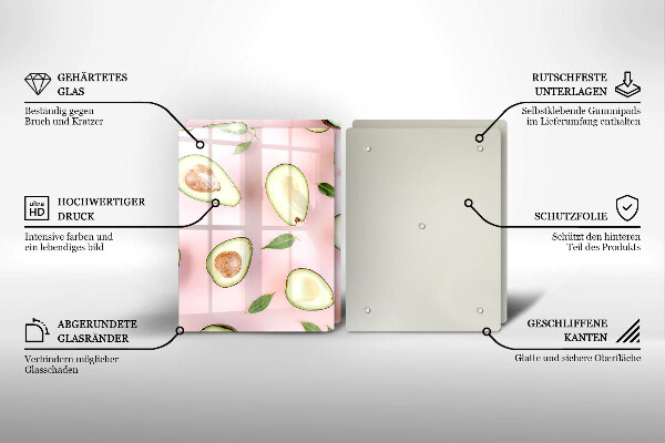 Kitchen worktop saver Avocado pattern