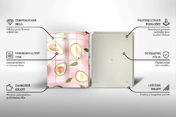 Kitchen worktop saver Avocado pattern