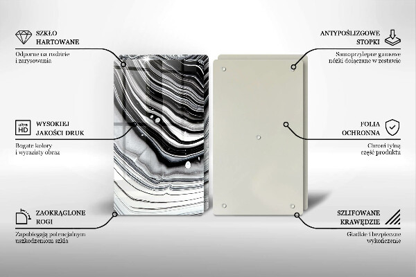 Kitchen worktop protector Ink abstraction