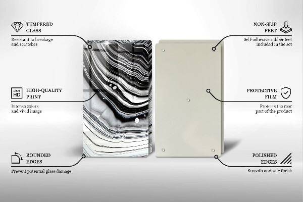 Kitchen worktop protector Ink abstraction