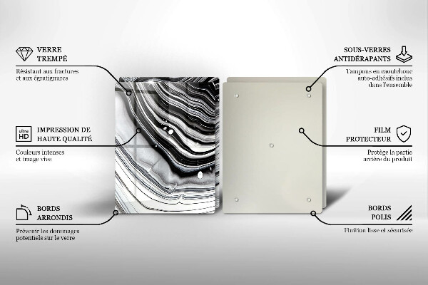 Kitchen worktop protector Ink abstraction