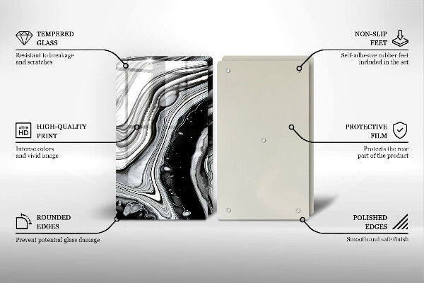 Kitchen worktop protector Ink abstraction