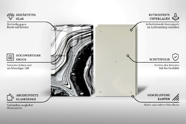 Kitchen worktop protector Ink abstraction