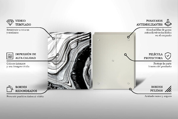 Kitchen worktop protector Ink abstraction