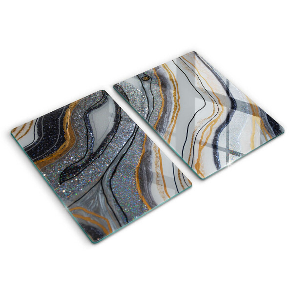 Kitchen worktop protector Rock with gold