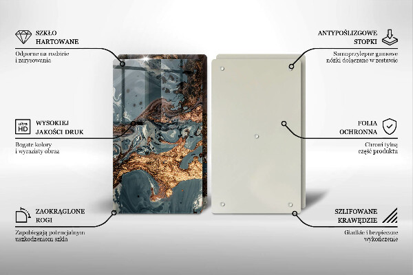 Kitchen worktop protector Golden Rock structure