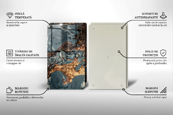 Kitchen worktop protector Golden Rock structure