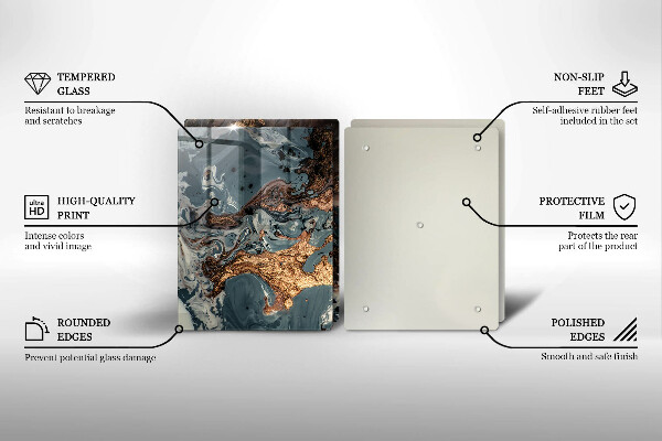 Kitchen worktop protector Golden Rock structure