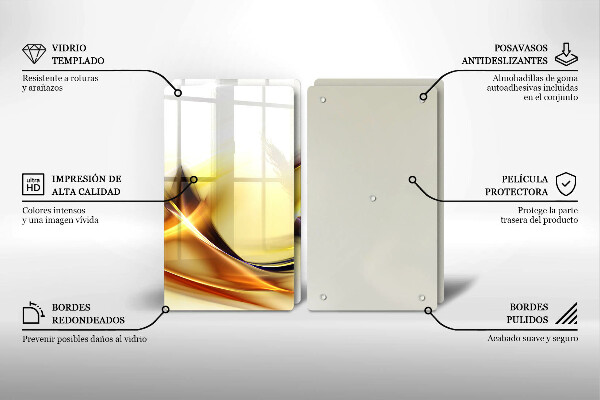 Kitchen worktop saver Abstraction light lines