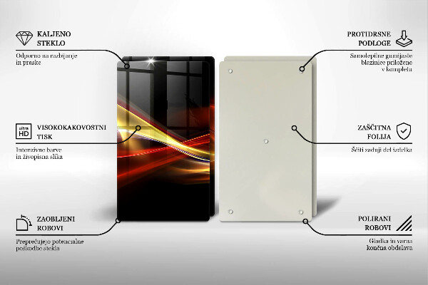 Kitchen worktop saver Abstraction of smoke and light