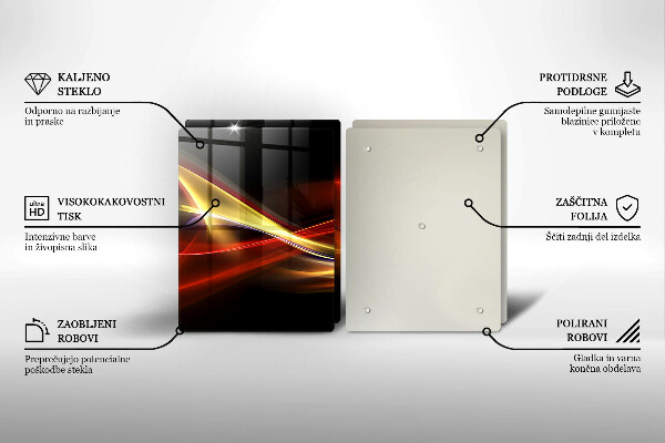 Kitchen worktop saver Abstraction of smoke and light