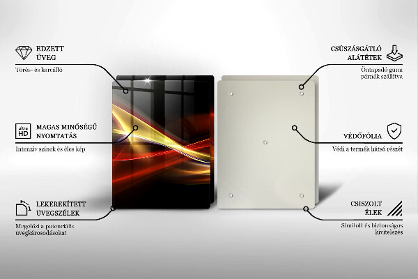 Kitchen worktop saver Abstraction of smoke and light