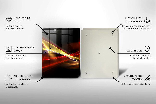 Kitchen worktop saver Abstraction of smoke and light