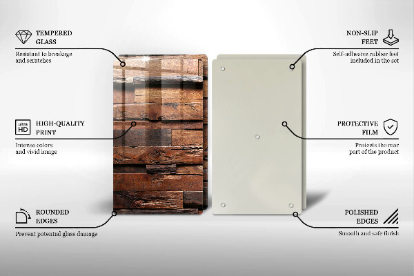 Kitchen worktop saver Decorative wood boards