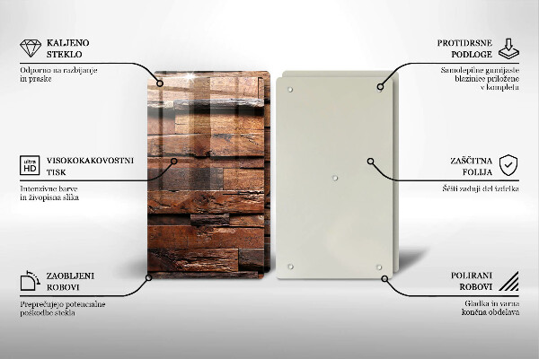 Kitchen worktop saver Decorative wood boards