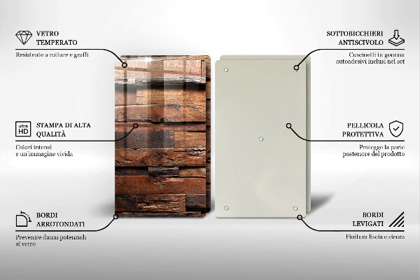 Kitchen worktop saver Decorative wood boards