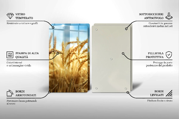 Kitchen worktop protector Cereals in the field