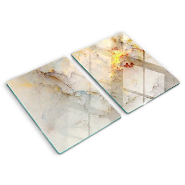 Worktop protector Marble texture with gold