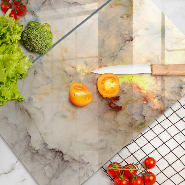 Worktop protector Marble texture with gold