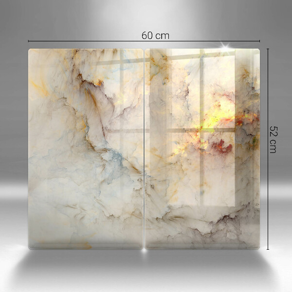 Worktop protector Marble texture with gold