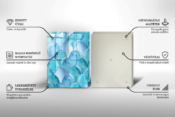 Worktop protector Watercolor scales