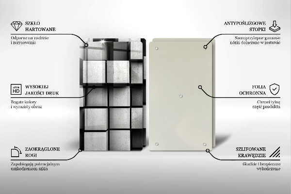 Worktop protector 3D geometry background