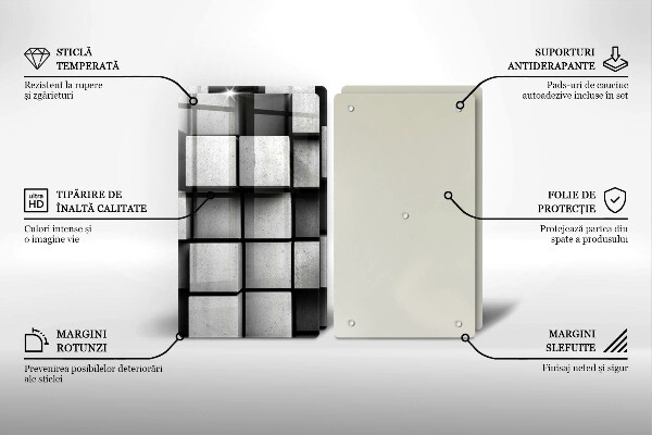 Worktop protector 3D geometry background