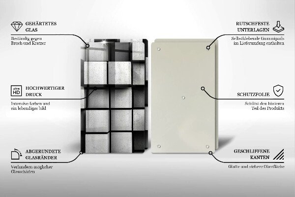 Worktop protector 3D geometry background