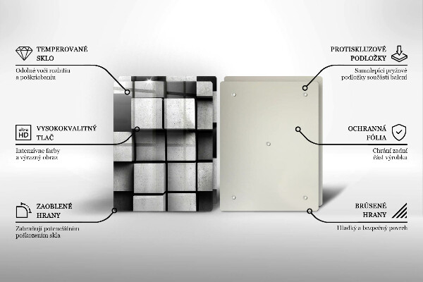 Worktop protector 3D geometry background