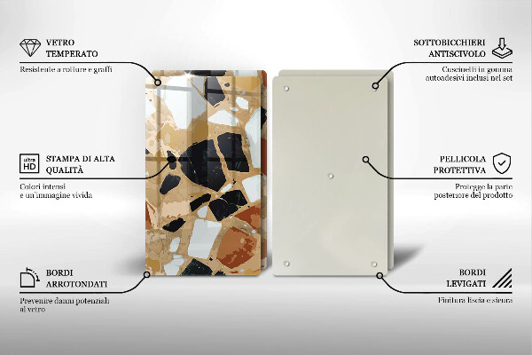 Worktop protector Decorative stones