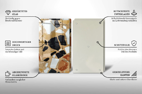 Worktop protector Decorative stones