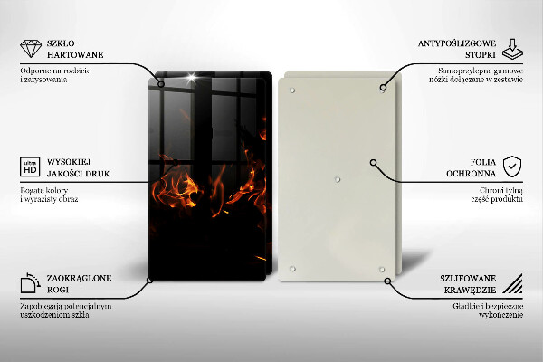 Worktop protector Fire flame