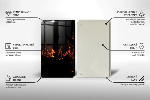 Worktop protector Fire flame
