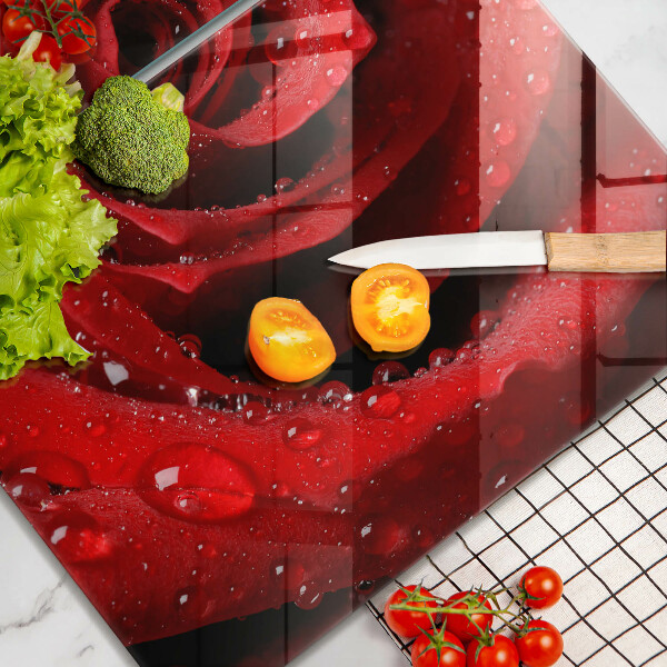 Kitchen worktop saver Rose flower petals