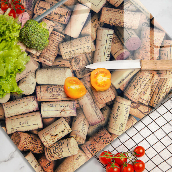 Kitchen worktop saver Wine corks pattern